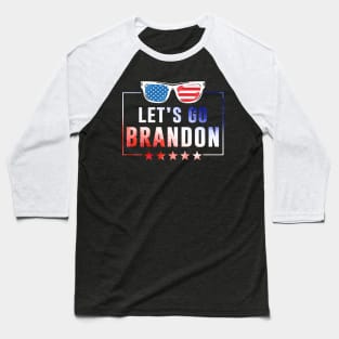 Let's Go Brandon Conservative Anti Liberal US Flag Baseball T-Shirt